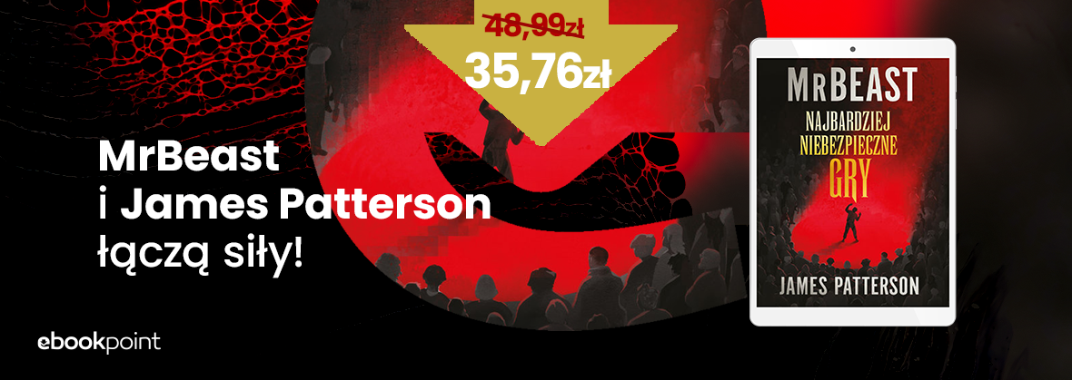 Grafika promocji - MrBeast i James Patterson łączą siły! NOWOŚĆ!
